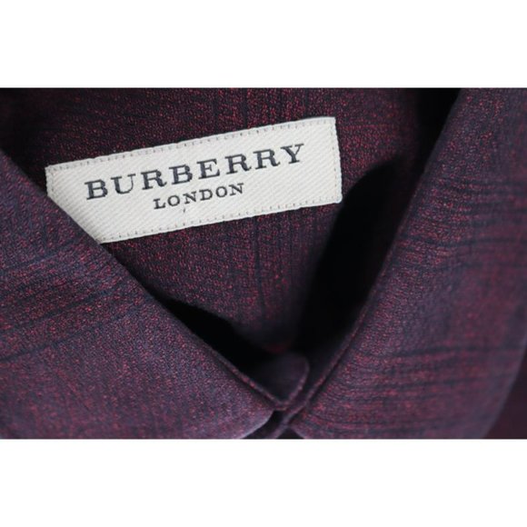 Burberry Shirt Mens Small Plaid Tailored Fit Button Up Long Sleeve Cotton check - Picture 9 of 15